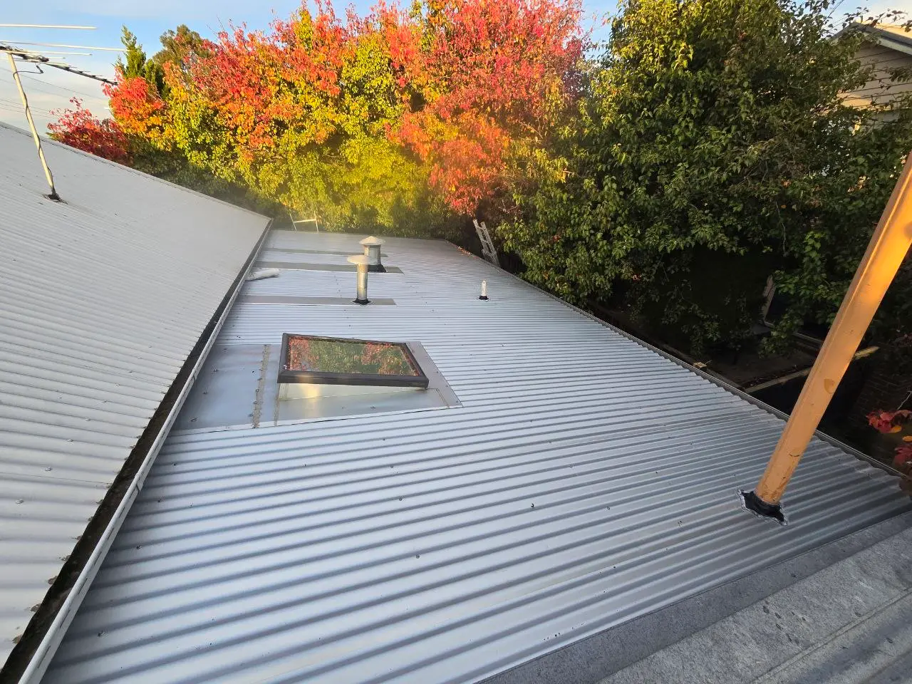 Colorbond metal roof after restoration and resealing, Melbourne — project 3